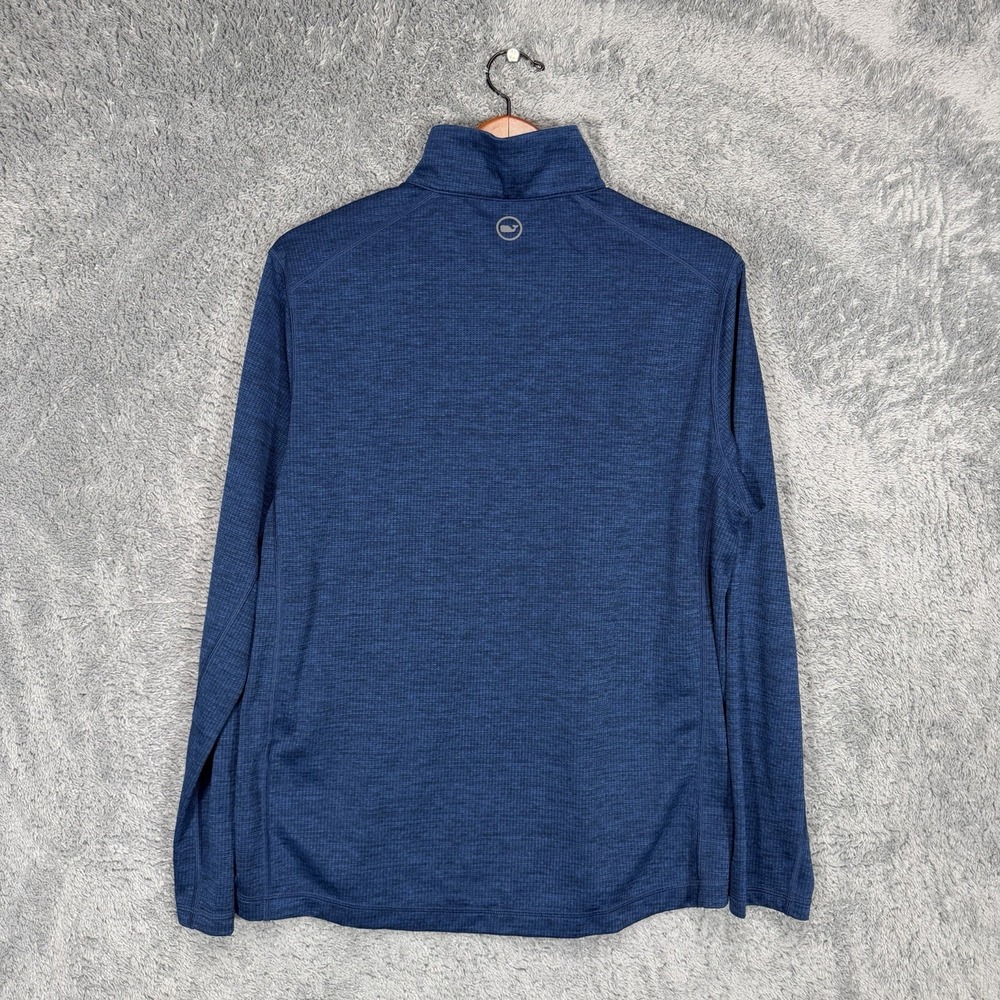 Vineyard Vines OTG Sankaty Pullover Mens M Blue 1/4 Zip Performance On The Go - Picture 3 of 9